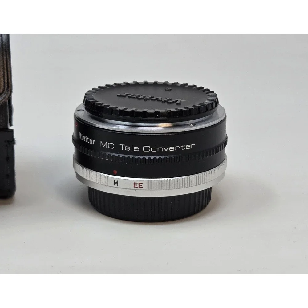 Vivitar MC Tele Converter 2X-7 Konica AR Mount Multi-Coated w/ Caps & Case Japan